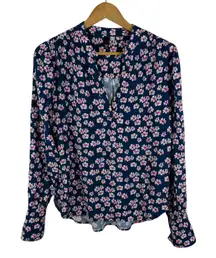 KUT from the Kloth Floral Blouse Medium Bloomcore Cottage Boho Office Feminine
