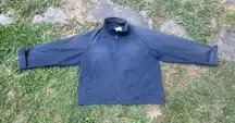 Vintage London Fog Womens Blue Lightweight Jacket Collared‎ Full Zip Size 50 REG