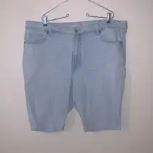 Old Navy OG Straight High Rise Secret Smooth Pockets Light Blue Cut Off Shorts