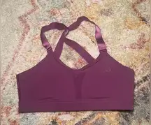 Ryderwear Plum Purple High Performance Sports Bra W Adjustable Crossover…