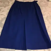Saint Laurent Cobalt Midi Skirt