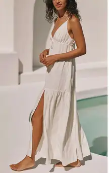 NWT! L*Space Victoria Coastal Beachy Maxi Dress in Cream - Size Medium