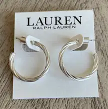 Lauren Ralph Lauren Braided Hoops NWT