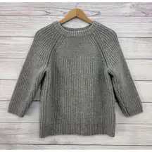 J. Crew Sweater 100% Lambswool KNIT Size SMALL  GRAY Women’s
