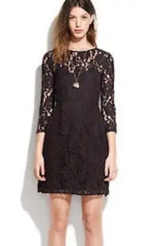 Madewell NWT  Broadway and Broom black lace dress