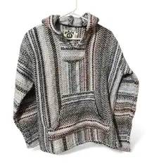 Baja Hoodie / Mexican Baja Pullover – Multicolor Woven – Unisex