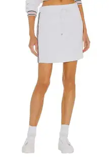 Revolve Tennis Club Drawstring Skirt in White Small New Womens Terry Cloth
