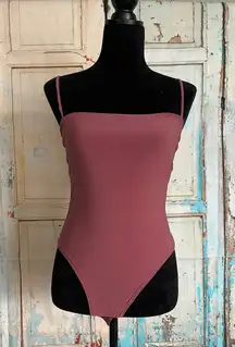 Women Sleeveless Spaghetti Strap Bodysuit Size Small