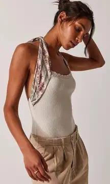 Free People Eyes For U Halter Bodysuit