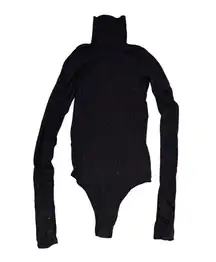 Commando Black Long Sleeve Bodysuit One Size