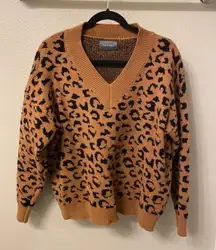 Cheetah Print Sweater 