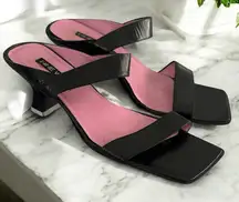 Vintage 90’s Nine West Black and Pink Women's Heels