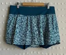 Title Nine Bonded Ultralight‎ Running Skort Nimblene Sz M Indio Blue