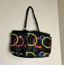 Baggallini  nylon circles rainbow tote bag purse