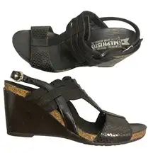 Mephisto leather air relax wedge sandals