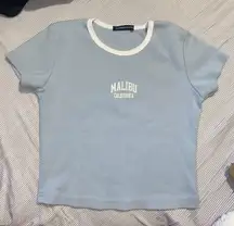 Brandy Melville Malibu California Baby Tee Shirt