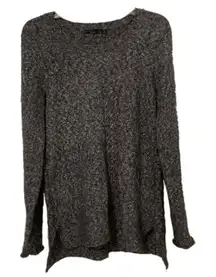 PrAna Sweater Womens Size Medium Coal Nolan Marled Knit Wool Mohair