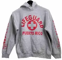 Puerto Rico Heathered Gray Pullover Hoodie Size S