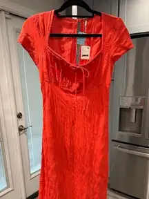 Free People Red  maxi dress