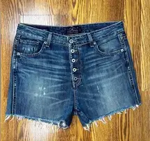 Super Cute Lucky Brand The High Rise Tomboy Cutoff Jean Shorts!