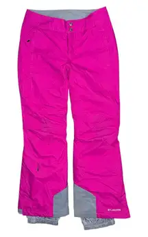 Columbia Bugaboo Omni-Heat Insulated Ski Pants Small Short Pink Waterproof Snow