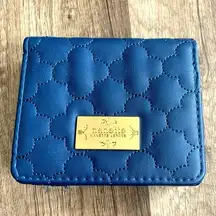 Nanette Lepore small blue quilted wallet‎ bifold