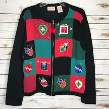 Basic Editions Christmas Vintage Ugly Sweater L