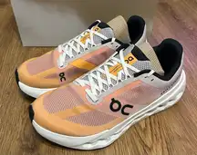 ON CLOUDSURFER Next Tangerine Ivory running athletic training lace up shoes sz9