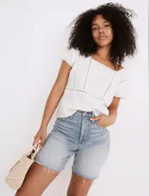 Madewell High-Rise Mid-Length Denim Shorts Woodvale Wash: TENCEL™ Denim Edition‎
