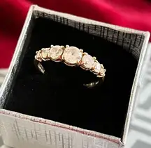 10K Yellow Gold CZ Ring