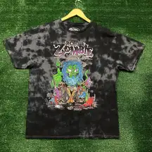 Rob Zombie Baphomet Toxic Throne Heavy Metal Tie Dye Tee XL