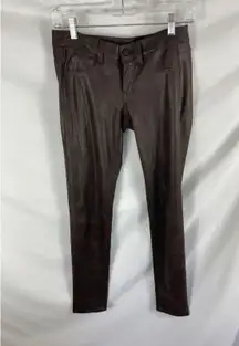 SOLD Design Lab Crinkle Faux Leather Pants Size 27