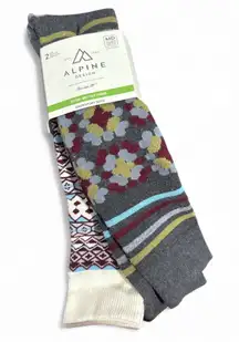 Alpine Design socks Patterned Casual Socks snowsports sweater knit fair isle
