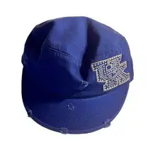 University Kentucky UK Hat Captivating Headgear Rhinestones Adjustable Distresse