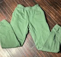 Drawstring waist fluffy fleece cotton sweatpants with pockets, California basic