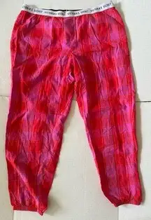 Victoria secret pink pajama pants Womens size XL Logo Waist