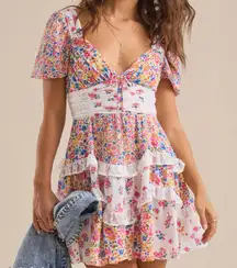 NEW Altar’d State Aderny Floral Mini Dress Size Small NWT