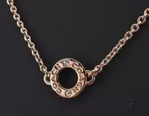 Circle Rhinestone Necklace