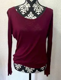 Wet Seal 🌟 CLEAR OUT 🌟 Criss Cross Back  Long Sleeve Knit T-Shirt Medium