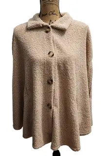 Teddy Button Down‎ Jacket Oversized Cozy Warm Comfy Coatigan