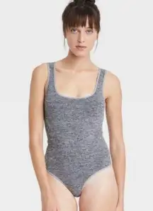 NWT - Colsie - Women’s Grey Seamless Thong Bodysuit - Size Medium