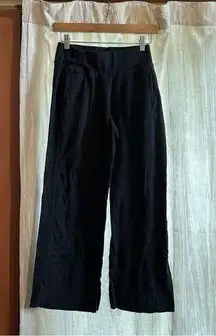 Organic Cotton Split Hem Wide Leg Gray Lounge Pants Sweatpants Size XS