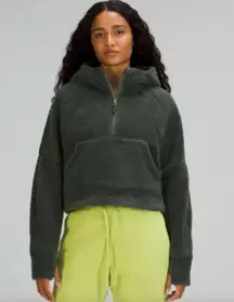 Scuba 1/2 Zip Hoodie Smoked Spruce Fleece Sherpa XS/S