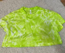 Lululemon All Yours Cropped Tee Tie Dye Size 6