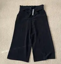 NEW Limited Black Wide Leg Culottes High Rise Work Pants Black Sz 4 Stretch NWT