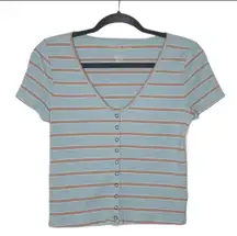 American Eagle Striped Crop Top