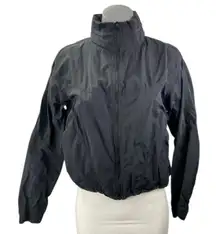 Lululemon Women's Black Zip Up High Neck Long Sleeve Windbreaker Crop Jacket 4