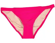 J. Crew Ribbed-trim hipster full-coverage bikini bottom in Wild Hibiscus‎ S NWT