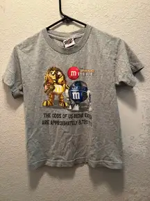 M&Ms Womens Small tee grey 2005 parody crossover