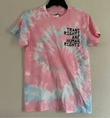 🦋 NWT Phluid Project Pink Blue Trans Rights Short Sleeve T-Shirt Pride LGBTQ+